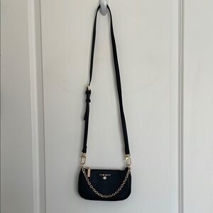 Anne Klein Women’s Two Straps Sling Handbag Purse Black